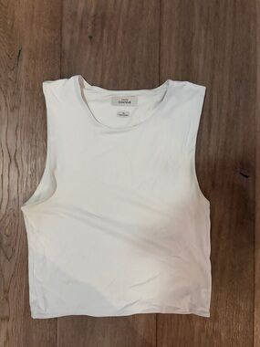 Babaton White Contour Muscle Tank